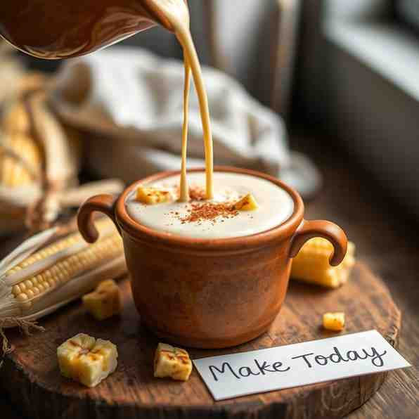 Creamy Atole de Elote - Dairy Soy Free Desserts – Make Today